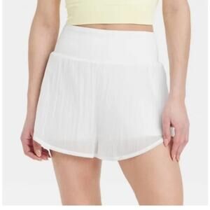 All in Motion 2-in-1 Run Shorts size S - small - White - Pockets/Liner - NEW